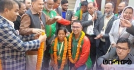 শ্রীমঙ্গলের স্বর্ণপদক জয়ী চৈতীকে নিয়ে গ্রামে আনন্দের বন্যা